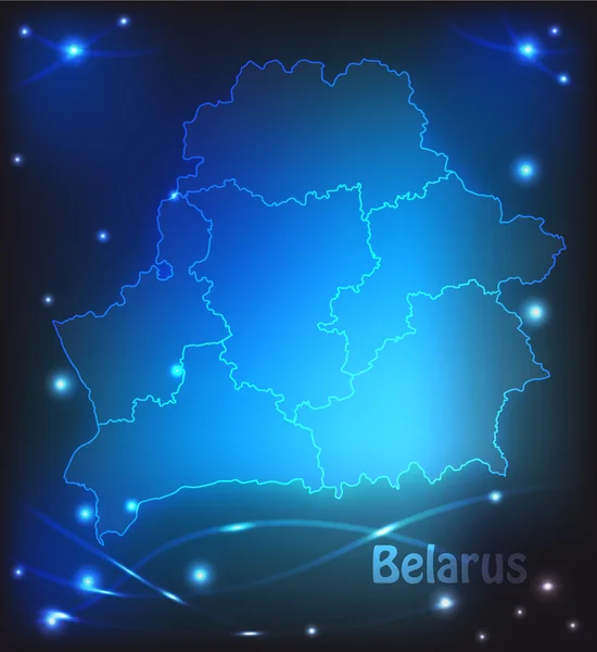 Map of Belarus — Stock Vector