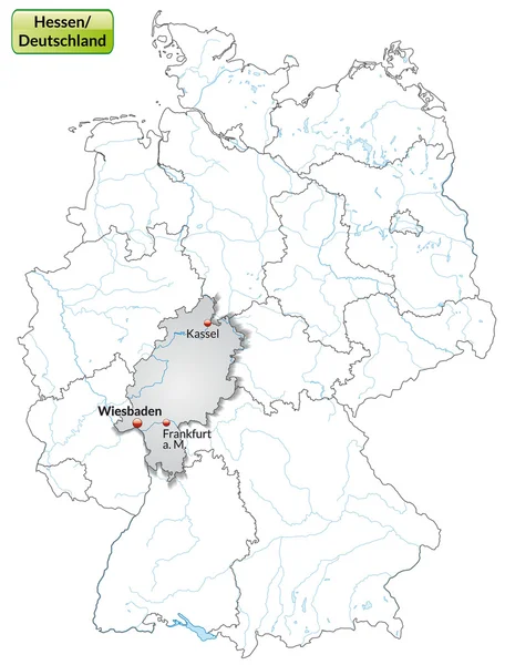 O mapa de Hesse — Vetor de Stock