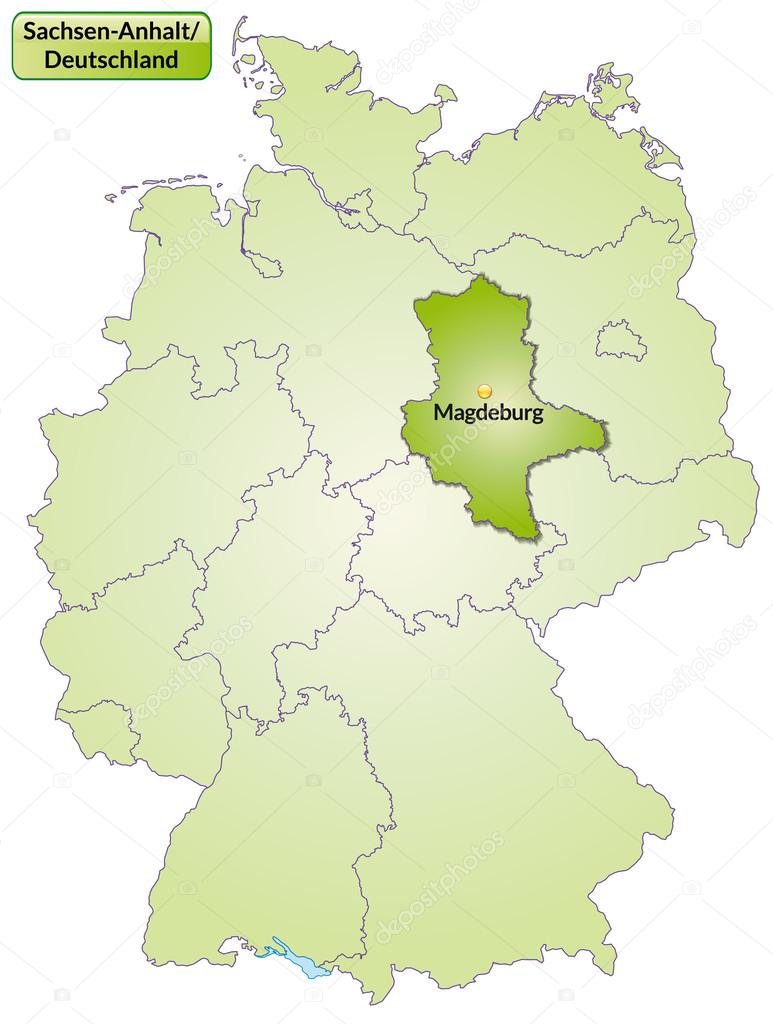 Map of Saxony-Anhalt