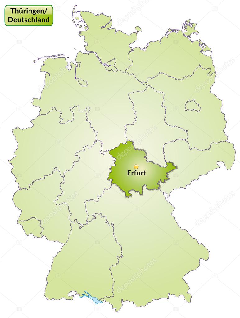 Map of thuringia