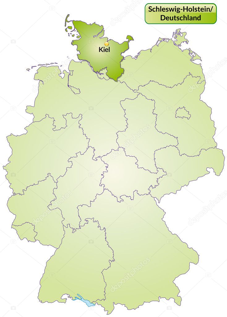 Map of Schleswig-Holstein