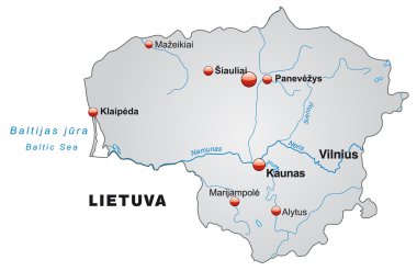 Litvanya Haritası