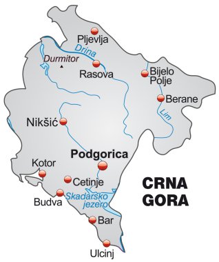 Karadağ Haritası