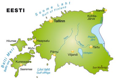 Estonya Haritası