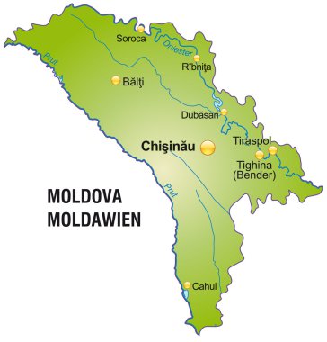 Moldavya Haritası