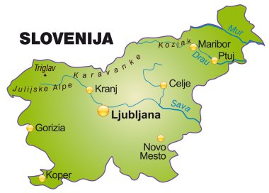 Slovenya Haritası