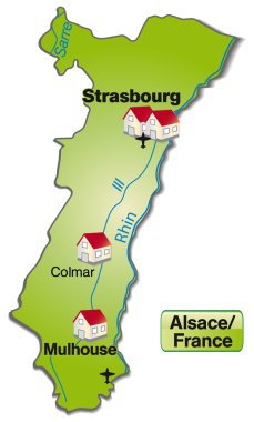 alsace Haritası