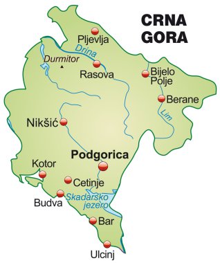 Karadağ Haritası