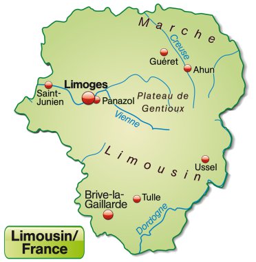 limousin Haritası
