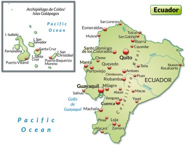 Map of ecuador