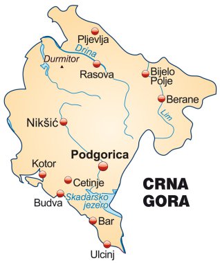 Karadağ Haritası