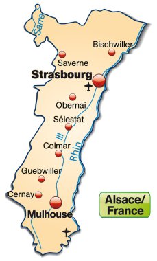 alsace Haritası