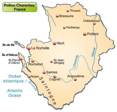 poitou-charentes Haritası