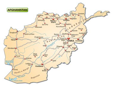 Afganistan Haritası