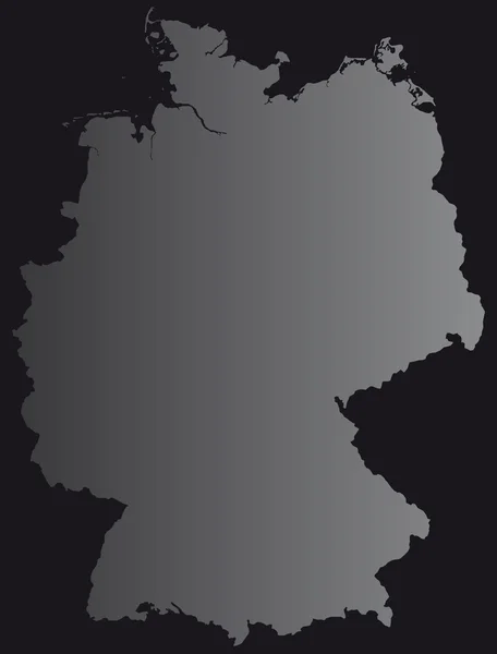 जर्मनी का नक्शा — स्टॉक वेक्टर