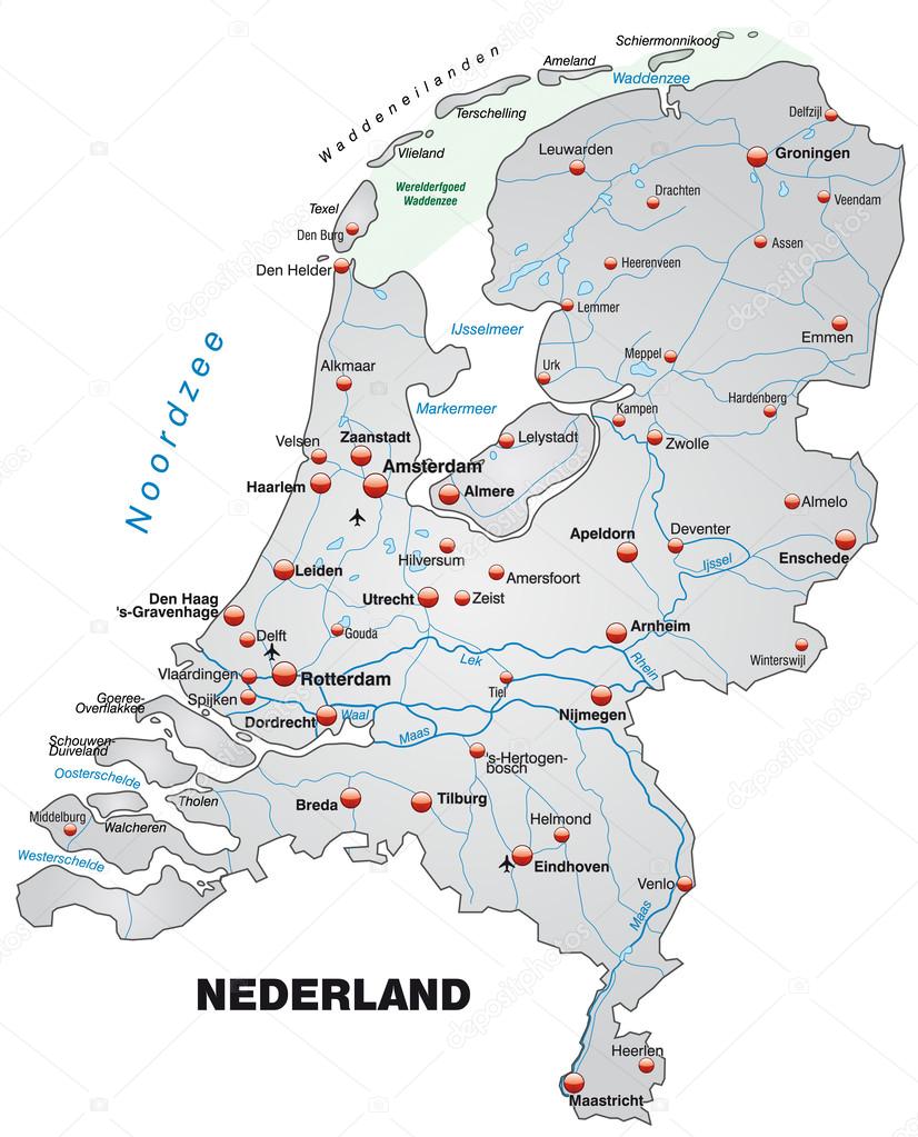 Map of Netherlands