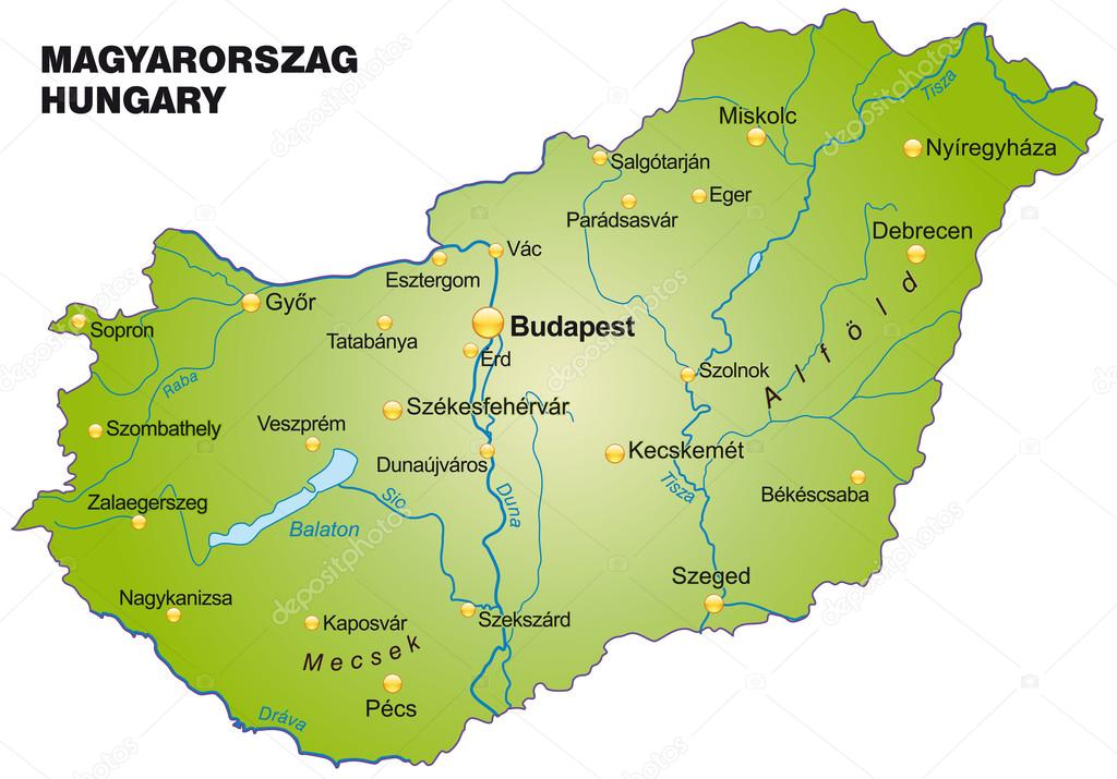 Map of Hungary