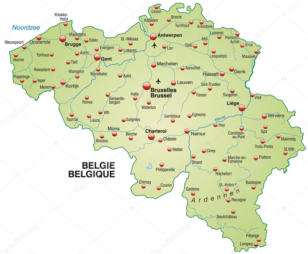 belgium térkép belgium Térkép — Stock Vektor © artalis #39343915 belgium térkép