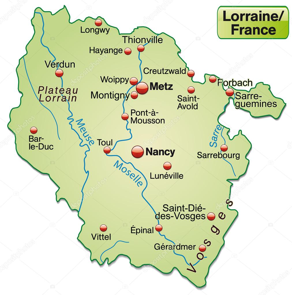 Map of lorraine