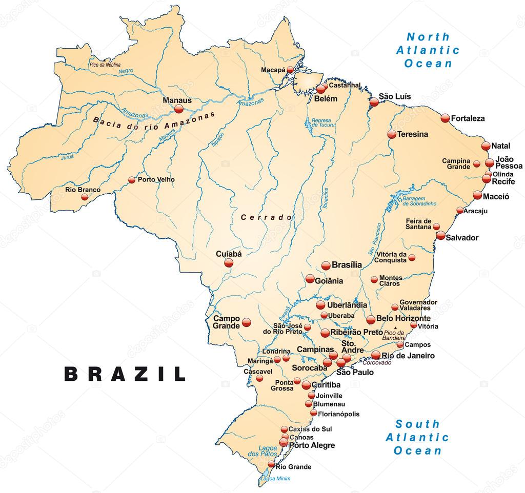 Map of Brazil