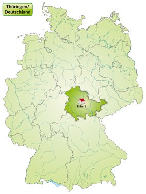 thuringia Haritası