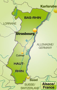 alsace Haritası