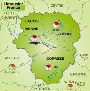 limousin Haritası