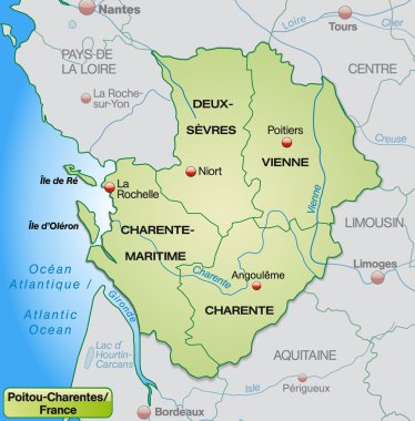 poitou-charentes Haritası