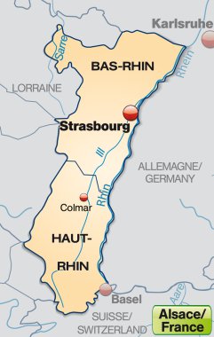 alsace Haritası