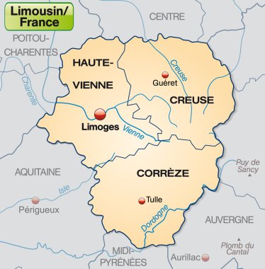 limousin Haritası