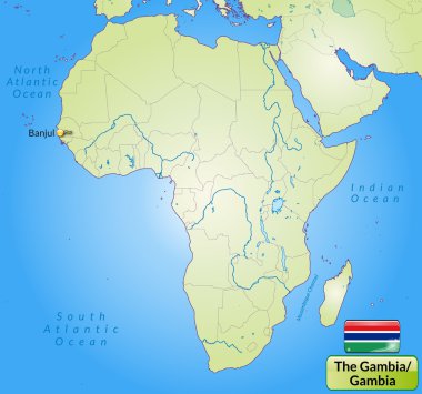 Gambiya Haritası