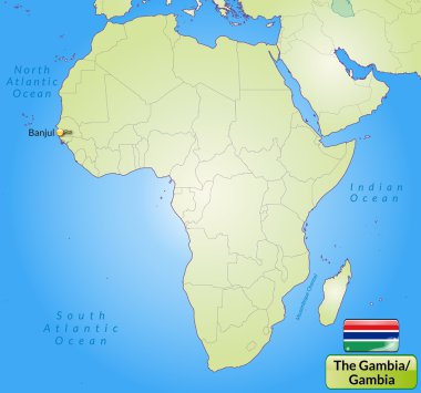 Gambiya Haritası