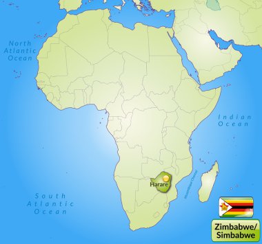 Zimbabve Haritası