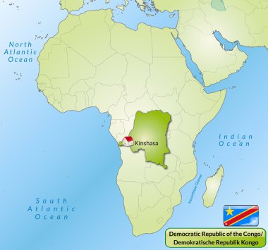 Demokratik Kongo Cumhuriyeti Haritası