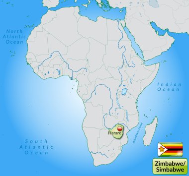 Zimbabve Haritası