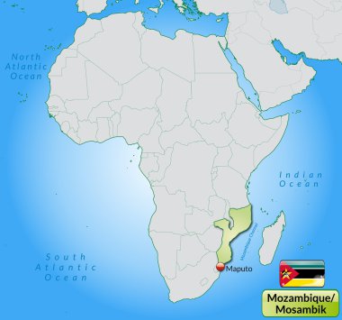 Mozambik Haritası