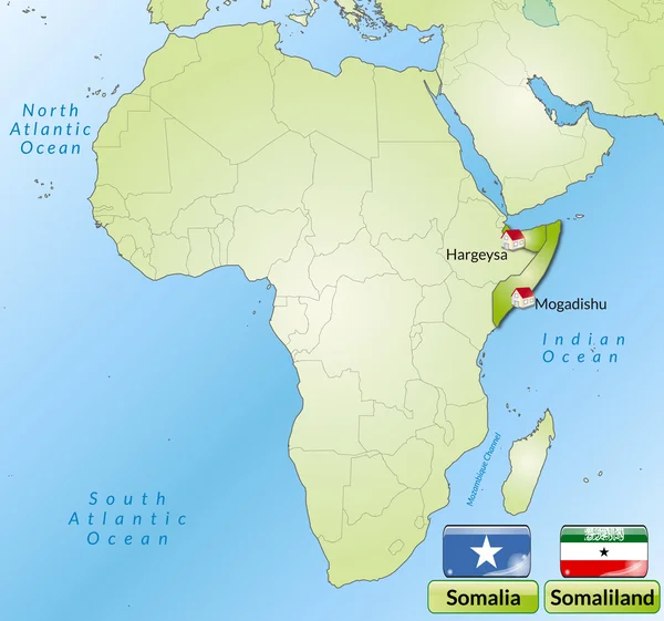 somaliland world map