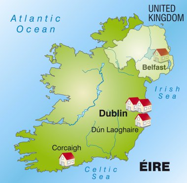 İrlanda Haritası