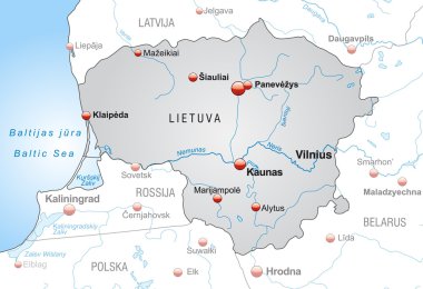 Litvanya Haritası