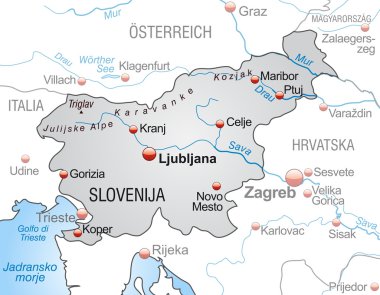 Slovenya Haritası