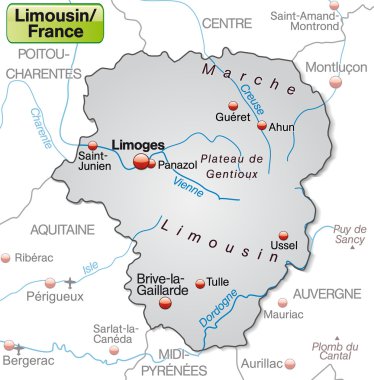 limousin Haritası