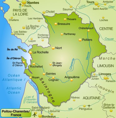poitou-charentes Haritası