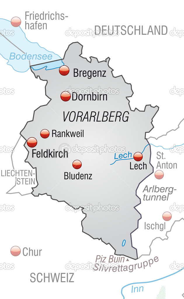vorarlberg mapa mapa de vorarlberg — Archivo Imágenes Vectoriales © artalis #40914859 vorarlberg mapa