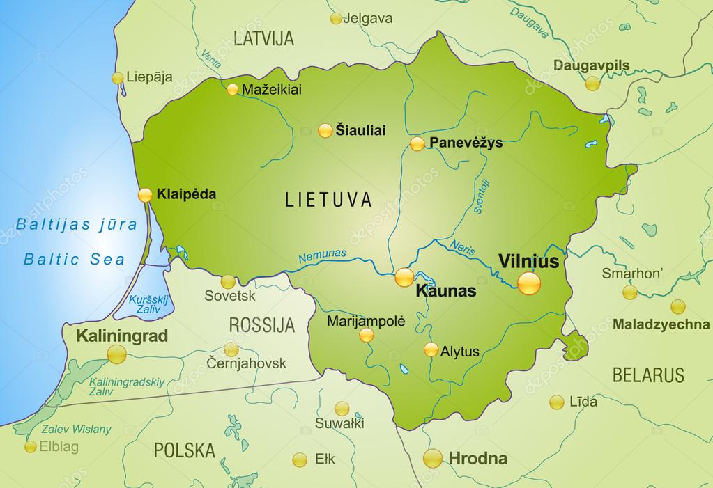 Karta Litauen | Karta