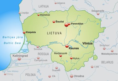 Litvanya Haritası