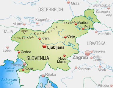 Slovenya Haritası
