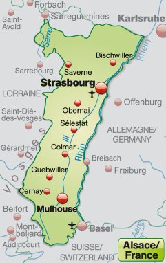 alsace Haritası