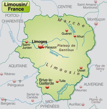 limousin Haritası
