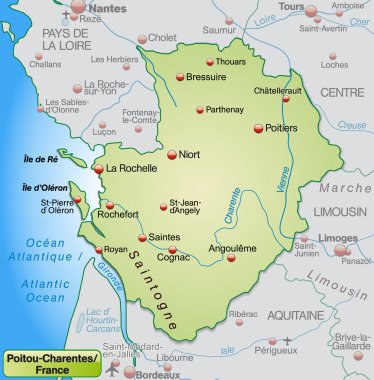 poitou-charentes Haritası