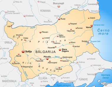 Bulgaristan Haritası